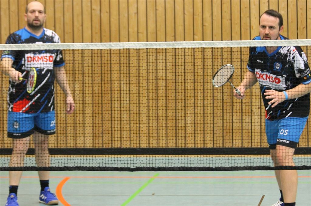 BVM-Kapitän Damir Prša (li.) und Oliver Sperandio beim Derby in Illingen. Foto: privat