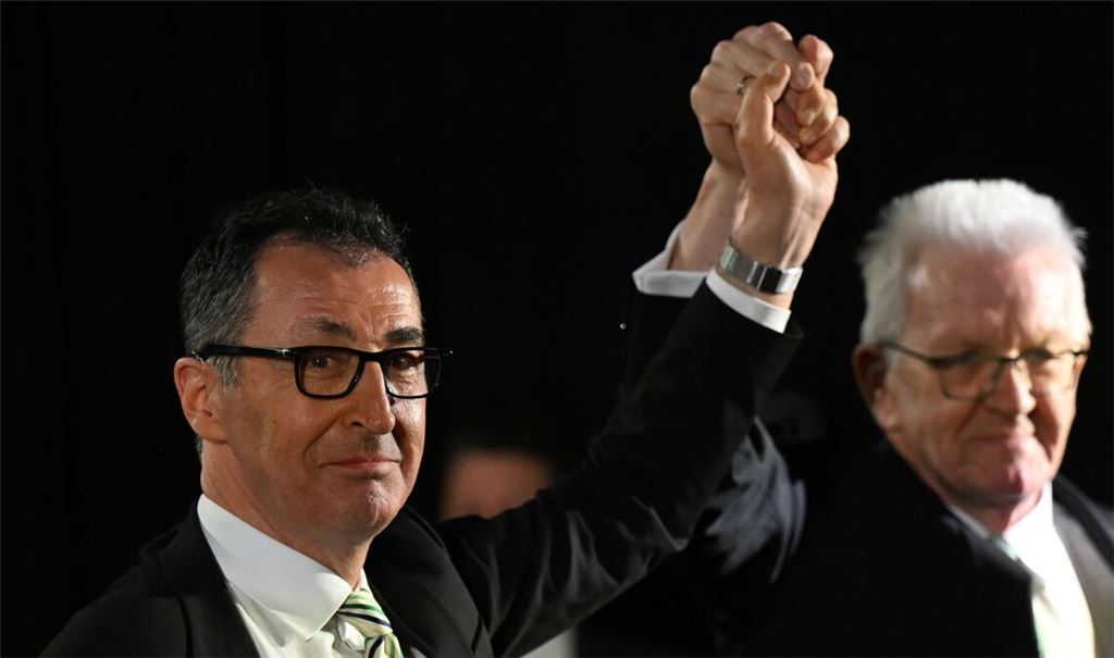 Bald ist Stabübergabe: Özdemir, Kretschmann