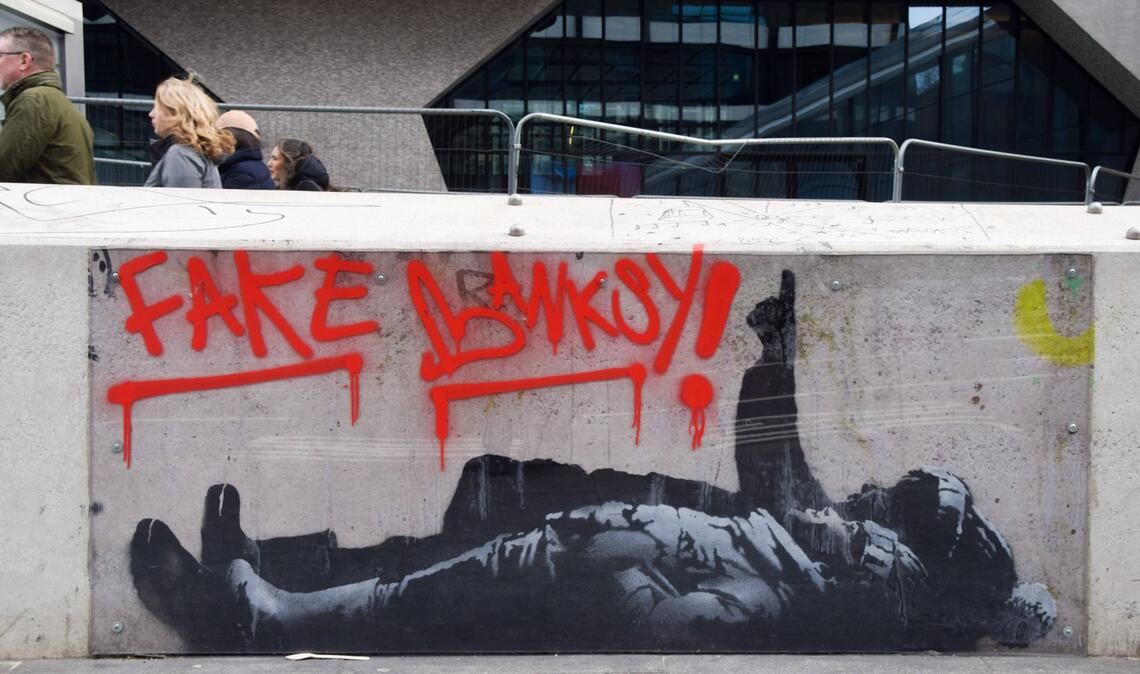 Banksy-Werk in London.