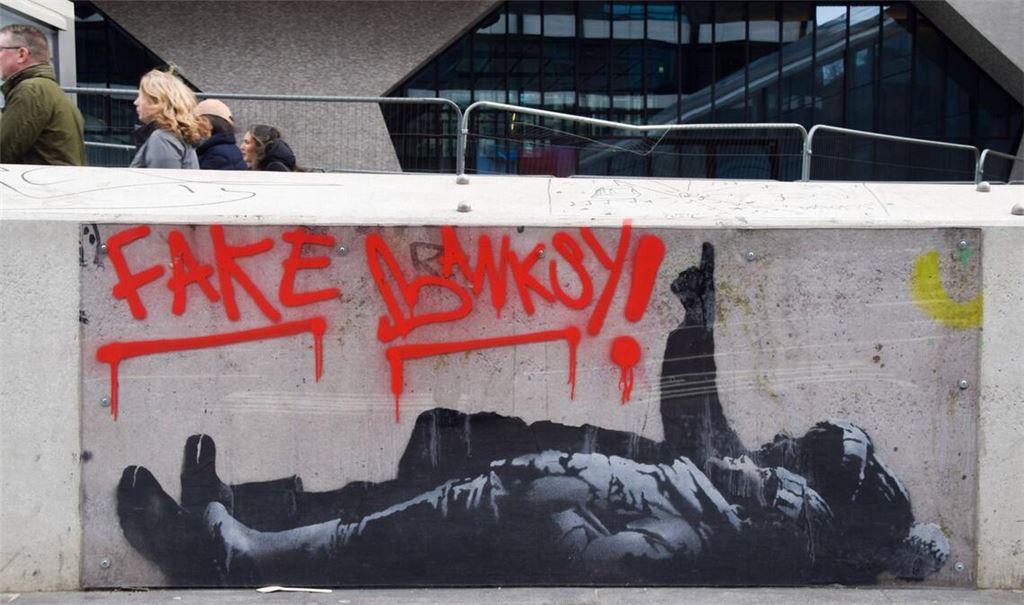 Banksy-Werk in London.