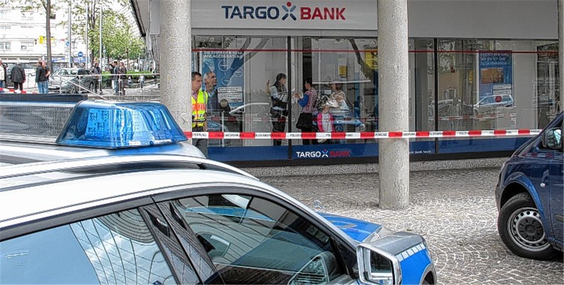 Banküberfall: Die Polizei ermittelt. Foto: privat