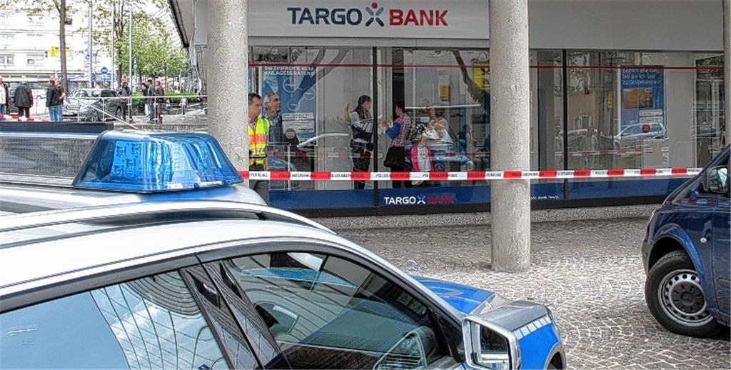 Banküberfall: Die Polizei ermittelt. Foto: privat