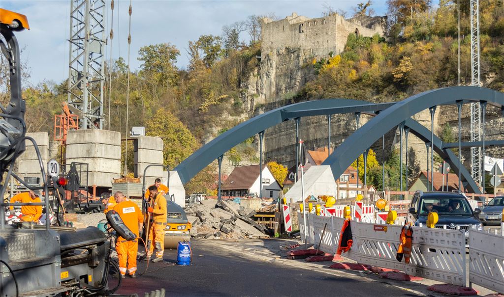 Bauarbeiten an der Herrenwaagbrücke gehen in die nächste Runde. Foto: Fotomoment