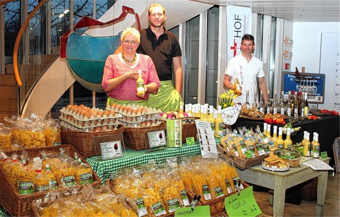 Schaufenster der regionalen Produkte