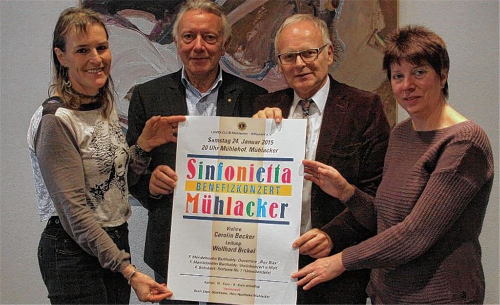 Beate Klingenfuß (v.li.), Wolfhard Bickel, Karl Röckinger und Angela Gewiese freuen sich auf das Konzert am 24. Januar.