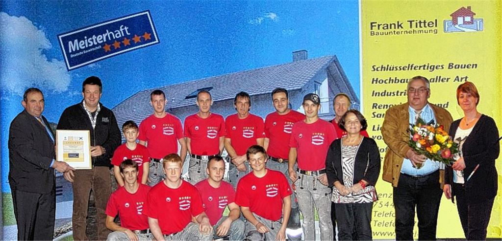 Bedeutende Auszeichnung für das Team der Bauunternehmung Tittel.