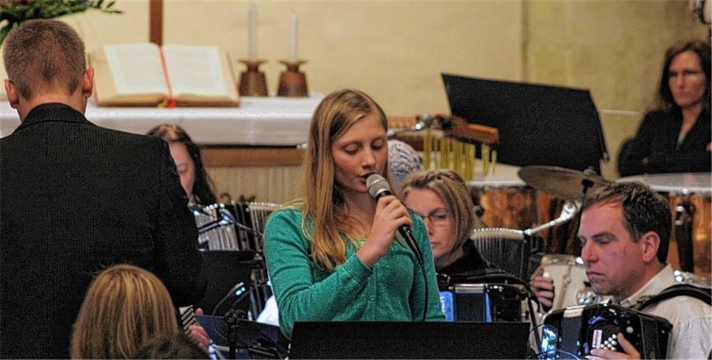 Beeindruckendes Finale: die junge Solistin Swaantje Schwarzien.