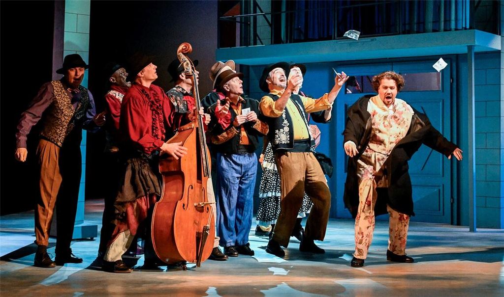 Begeisterung, Leidenschaft, Verwunderung und Ehrfurcht prägen die erste Aufführung der Oper auf der Pforzheimer Bühne. Foto: Theater Pforzheim/Tobias Metz