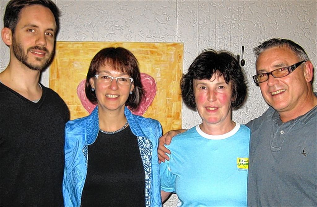 Bei Gym and Dance engagiert: Tim Strübig, Sabine Burkhard-Dürr, Sabine Lindauer und Volker Kolacek (v.li.).