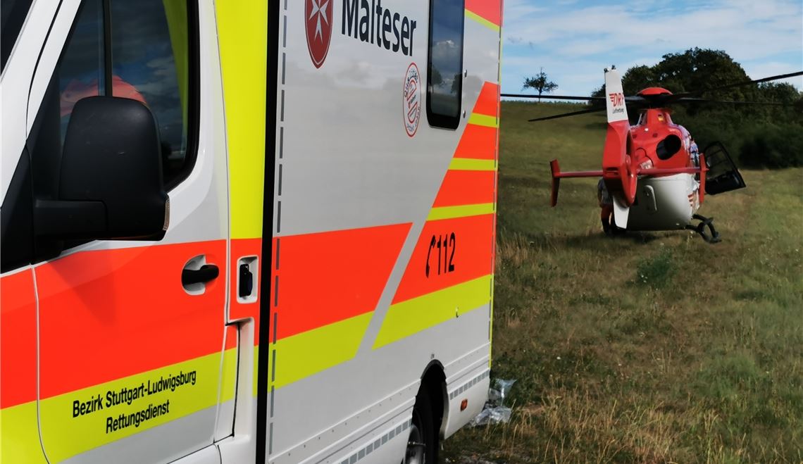 Bei beiden Unfällen kommt der Rettungshubschrauber zum Einsatz.
