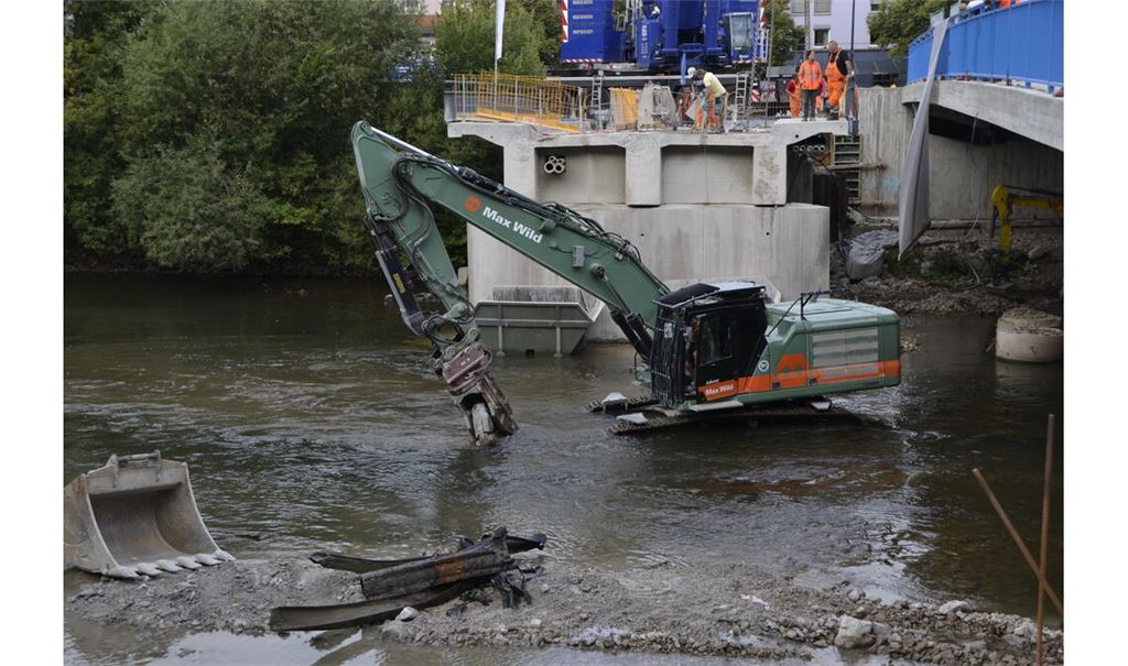 Bei den Abbrucharbeiten sind Reste von Vorgängerbauten aufgetaucht. Foto: Rapp