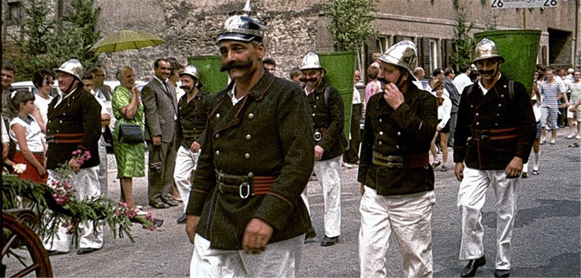 Bei den Feierlichkeiten zum 1200-Jahr-Jubiläum im Jahr 1967 wurde die Geschichte der Gemeinde bei einem Festumzug lebendig. Foto: Archiv Krauth