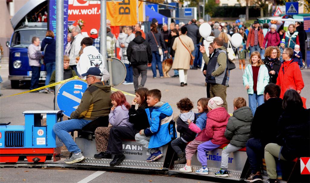 Bei den Illinger Open wird ein buntes Programm für Jung und Alt geboten. Die Jüngsten werden unter anderem von den Dampfbahnfreunden begeistert. Fotos: Stahlfeld
