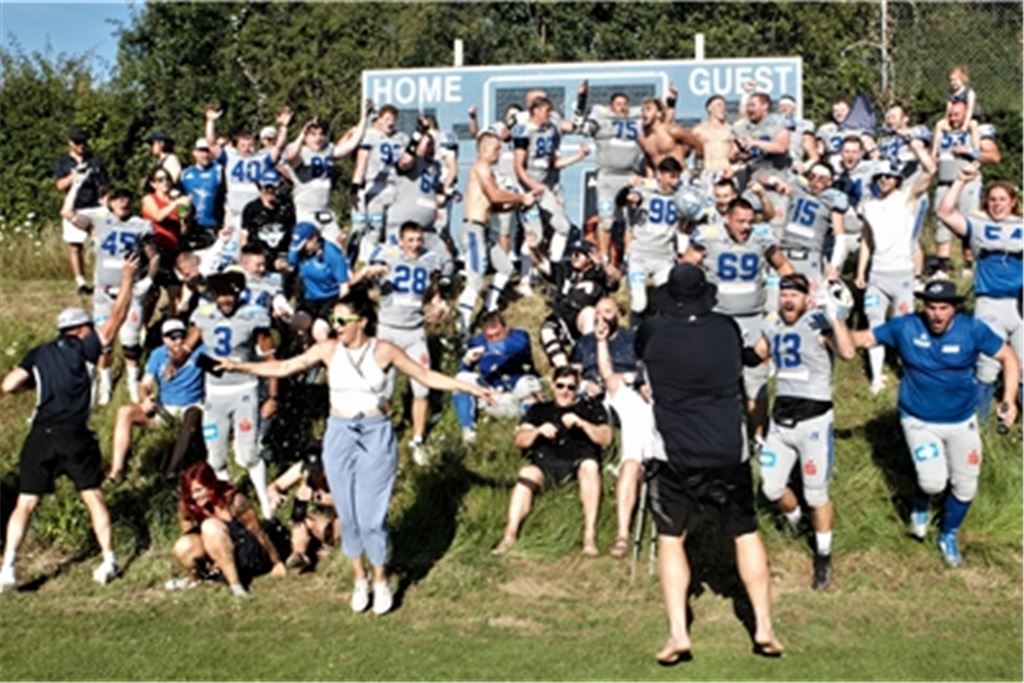 Bei den Pforzheim Wilddogs ist die Freude über die Regionalliga-Meisterschaft riesengroß. Foto: Jürgen Keller