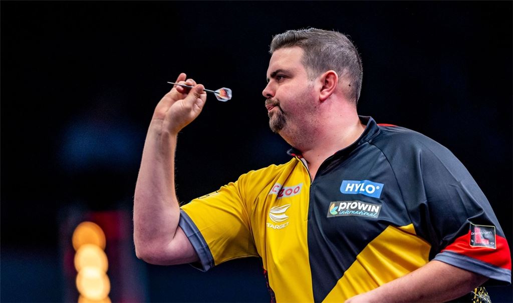 Bei der Darts-EM in Dortmund früh ausgeschieden: Gabriel Clemens.