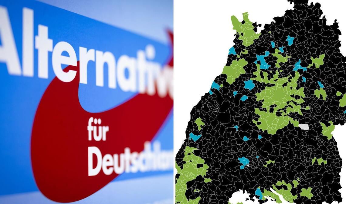 Bei der Landtagswahl hat die AfD in mehreren Kommunen die meisten Stimmanteile gewonnen.
