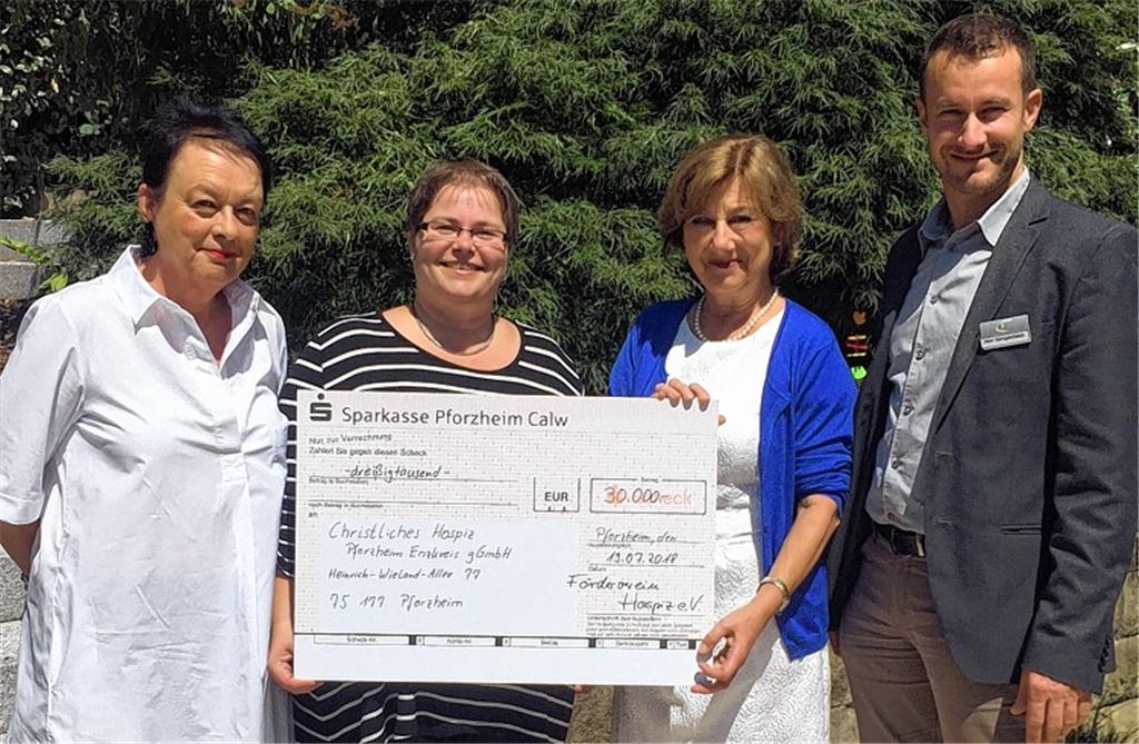 Förderverein unterstützt Hospiz mit hoher Spende