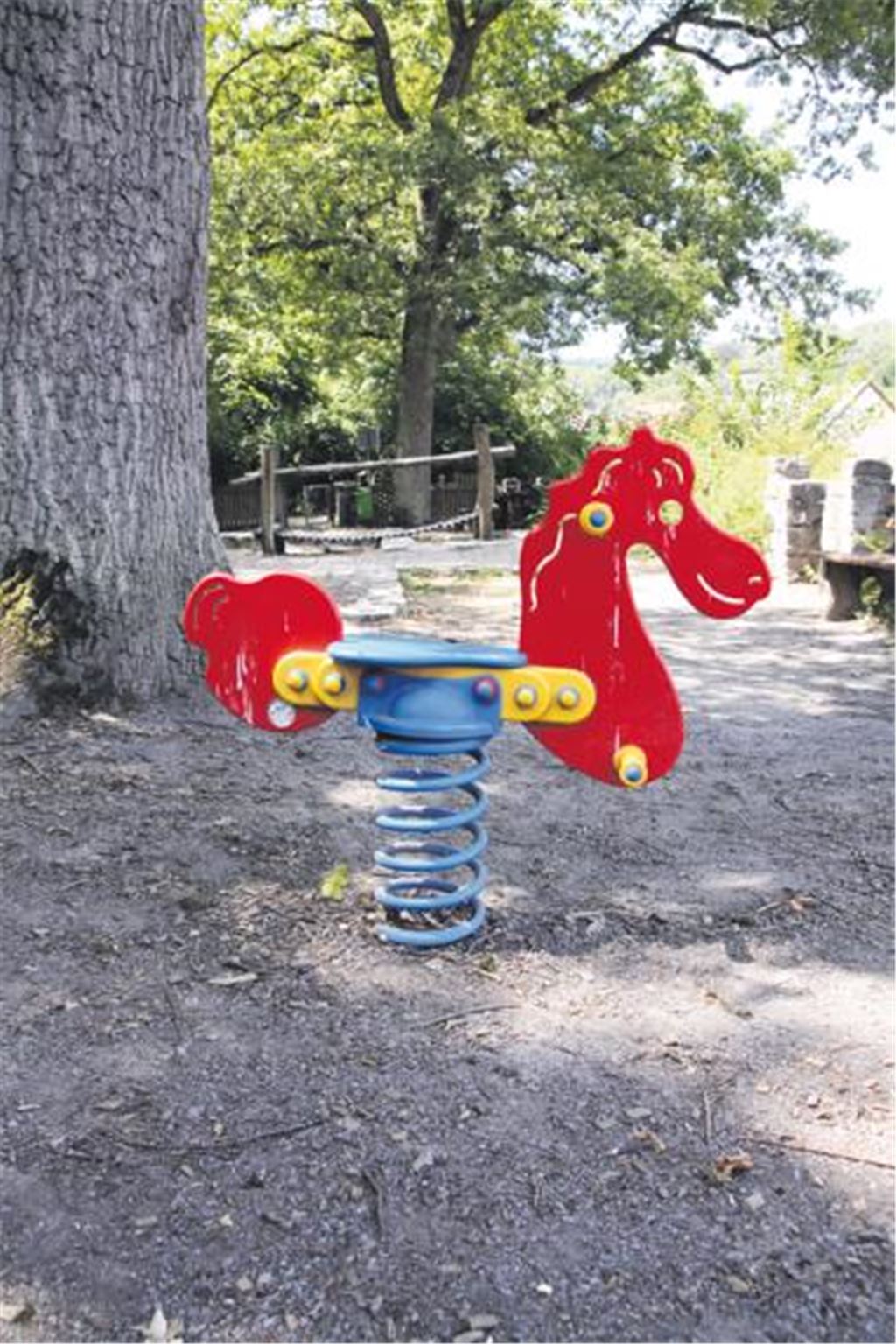 Bei der früheren Waldschule gibt es einen älteren Spielplatz, doch der reicht nicht aus, um den Bedarf zu decken.
Foto: Sadler