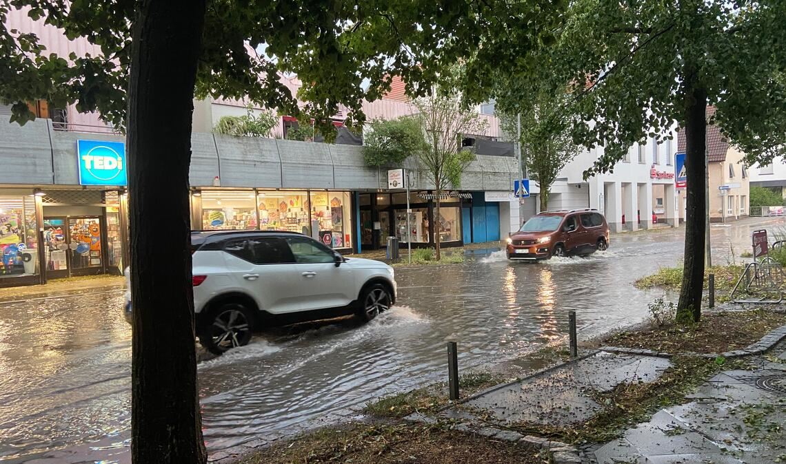 Bei einem Unwetter Mitte Juli war die Illinger Feuerwehr stark gefordert. Keller wurden ausgepumpt, Straßen von Bäumen und Ästen befreit. Foto: Archiv Stahlfeld
