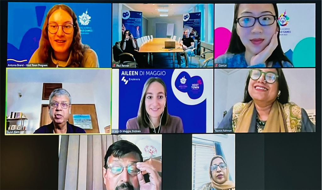 Bei einem ersten digitalen Kennenlerngespräch „beschnupperten“ sich das Orgateam des Enzkreises und die Verantwortlichen der Delegation aus Bangladesh.