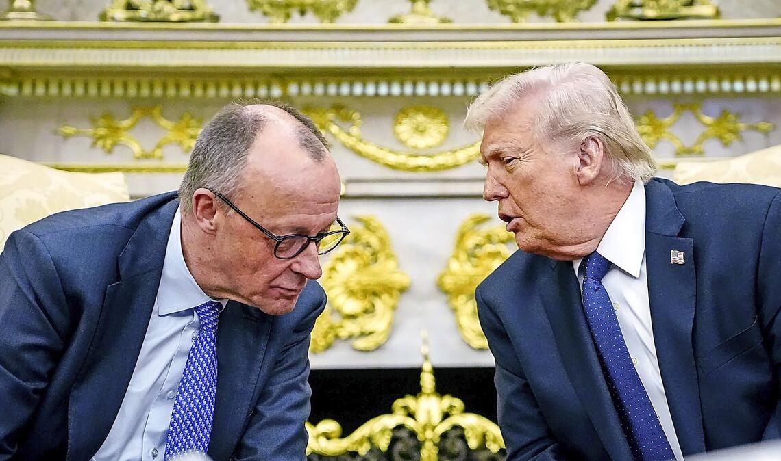 Bei seinem Besuch in Washington lief Merz Trumps scharfe Kritik zunächst unbeantwortet.