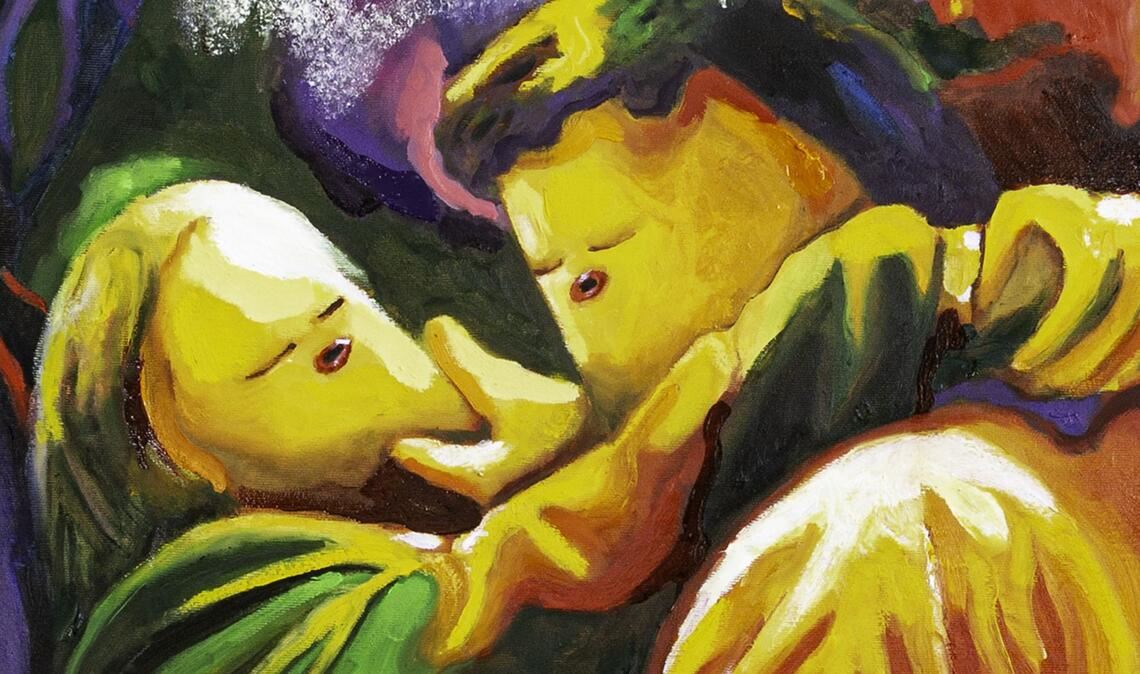 Beim Art Alarm in der Galerie  Better Go South zu entdecken: Nina Bachmanns Bild  „Beg me to dance“