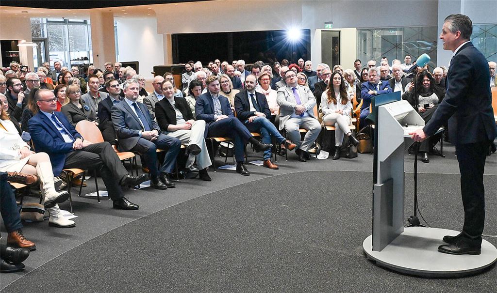 Beim CDU-Neujahrsempfang spricht Kanzleramtsminister Thorsten Frei unter anderem über die Ziele, die die Christdemokraten bei der Landtagswahl haben. Foto: Bott