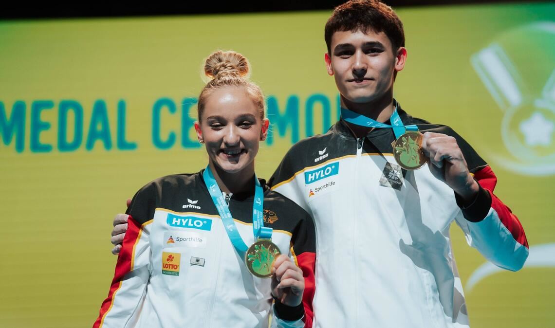 Beim DTB-Pokal 2026 startet Karina Schönmaier im Mixed Cup, Timo Eder wird bei der Team Challenge antreten.