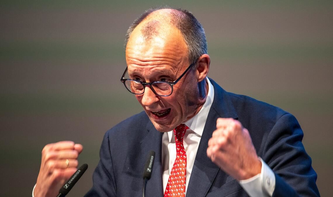 Beim Politischen Aschermittwoch in Trier gab sich Merz kämpferisch.