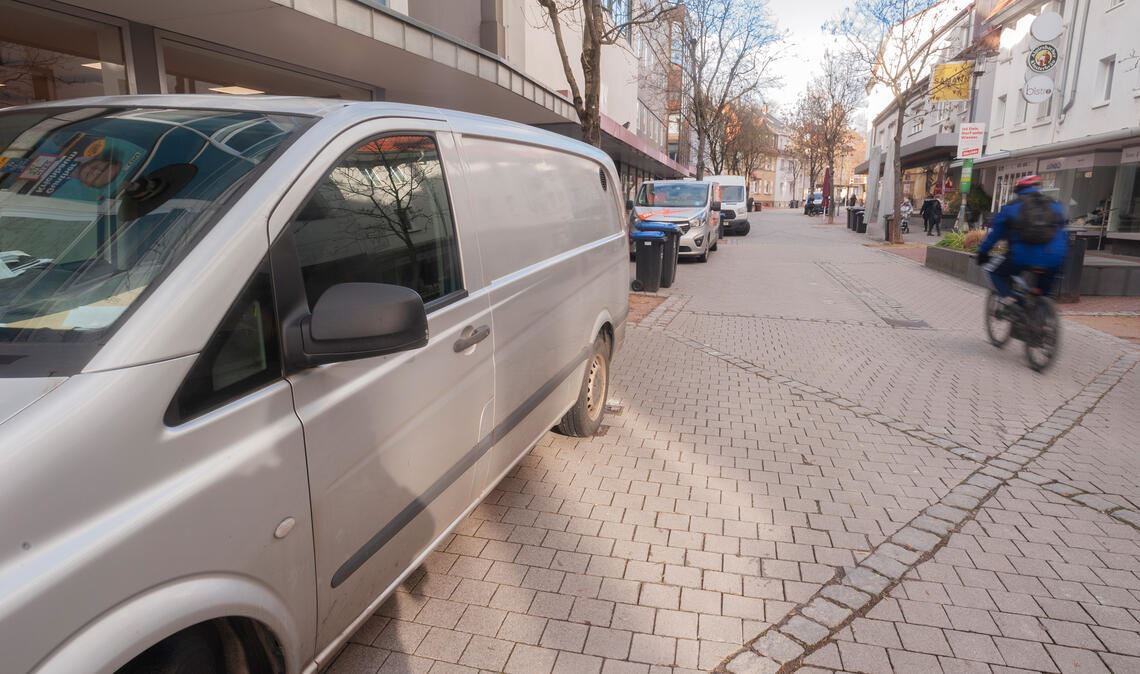Belastet erst einmal den Haushalt nicht: die geplante Öffnung der Fußgängerzone. Foto: Fotomoment