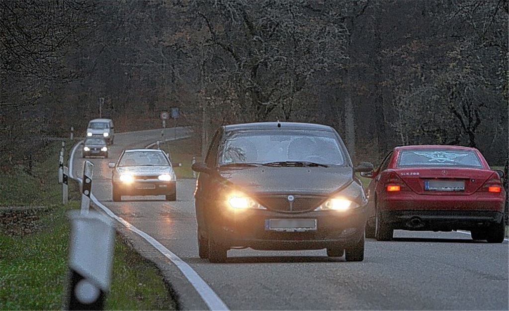 Belegt nur einen hinteren Platz: Der Abschnitt der Landesstraße zwischen Lienzingen und Zaisersweiher.
