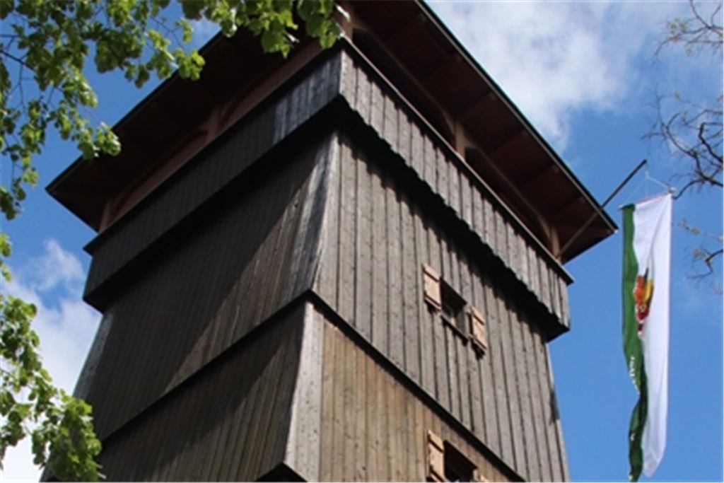 Beliebtes Ausflugsziel: Der Eselsburgturm in Ensingen. Jetzt wurde er von Vandalen heimgesucht. Archivfoto: Arning