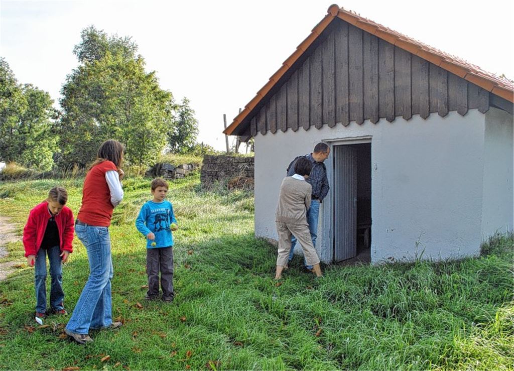 Besichtigungsobjekt: die Hütte der Mühlhäuser Wengertschütze.