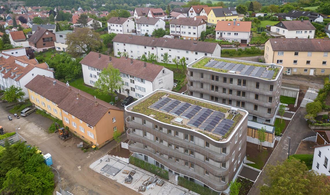 Besondere Architektur: das bisherige Projekt der Hoffnungsträger Stiftung am Sperberweg. Foto: Archiv