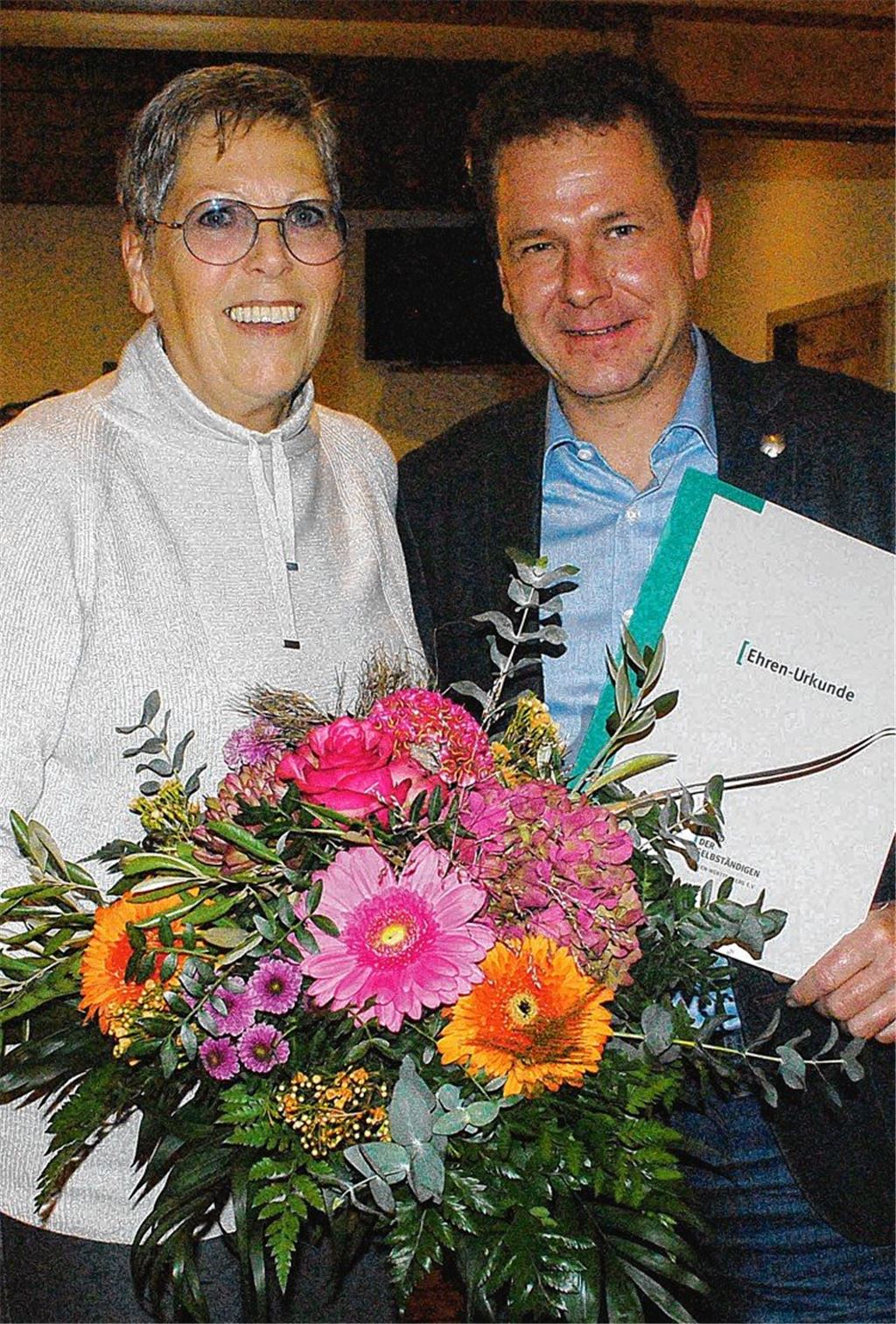 Gewerbeverein ehrt Brigitte Grausam