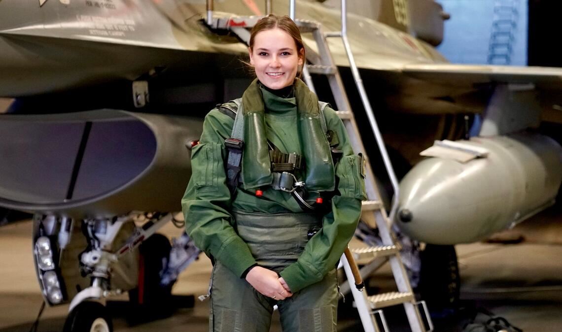 Besuchte schon als 17-Jährige die Luftwaffe und flog im Kampfjet mit: Norwegens Erbprinzessin Ingrid Alexandra. (Archivbild)