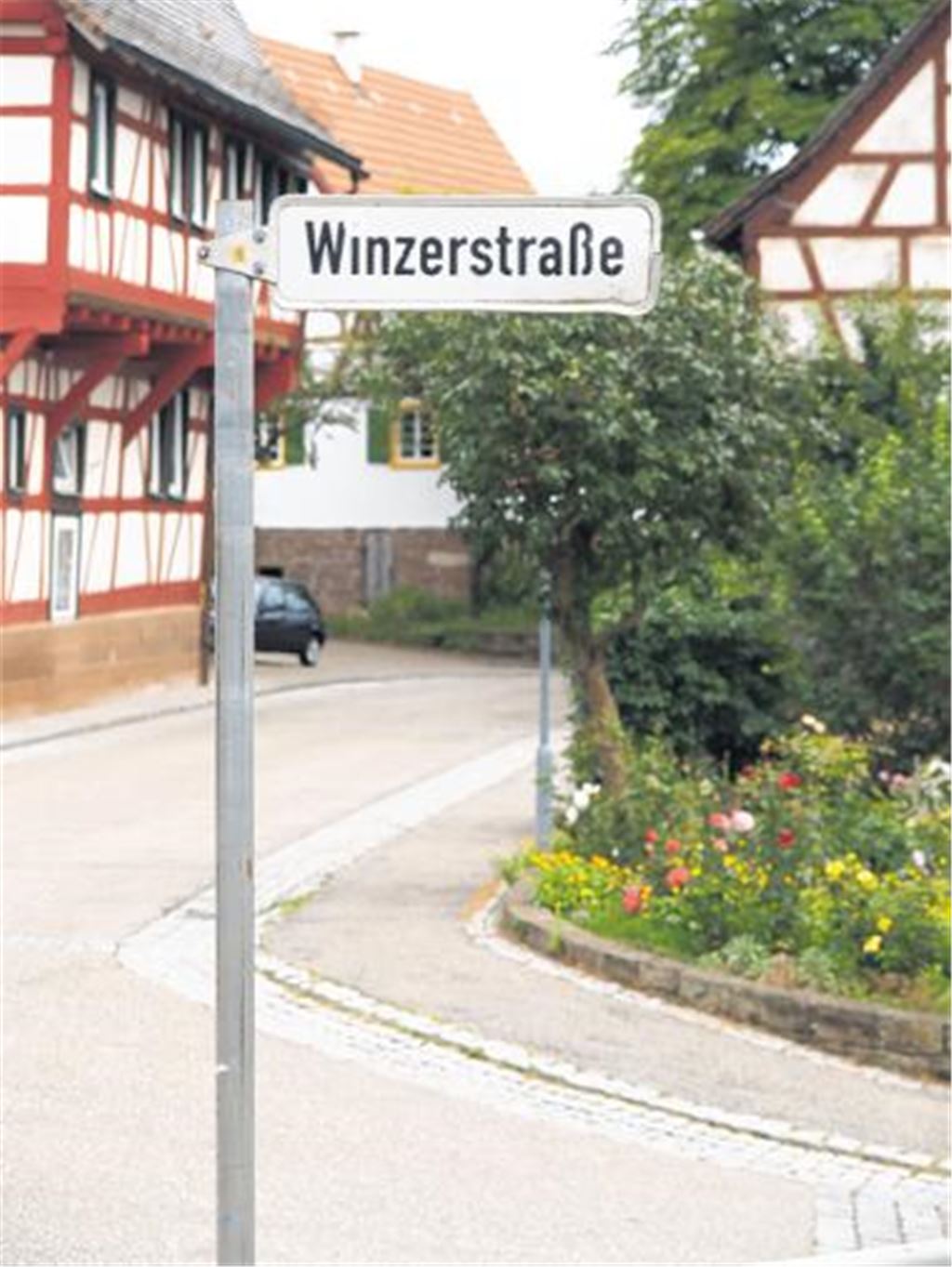 Bietet Diskussionsstoff: die Winzerstraße im Vaihinger Stadtteil Gündelbach. Foto: Disselhoff