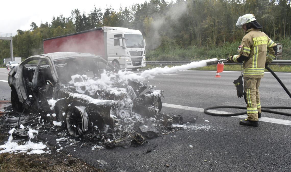 Schweizer Paar strandet auf der A8 Schweizer Paar strandet auf der A8