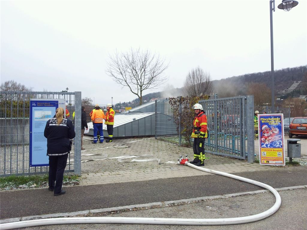 Brand in Niefern                                              (Foto: Maren Recken)