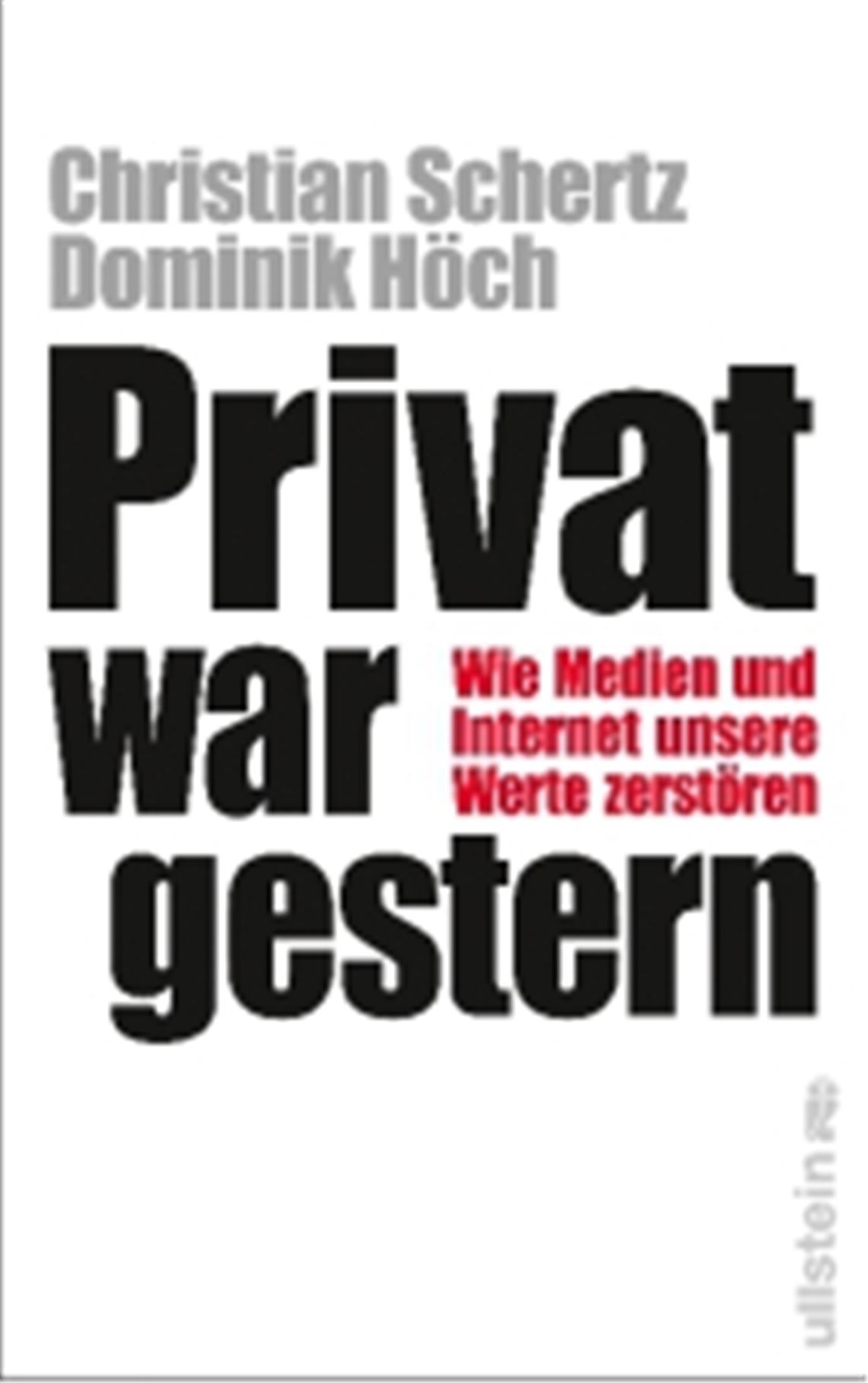 Buchcover: Privat war gestern
