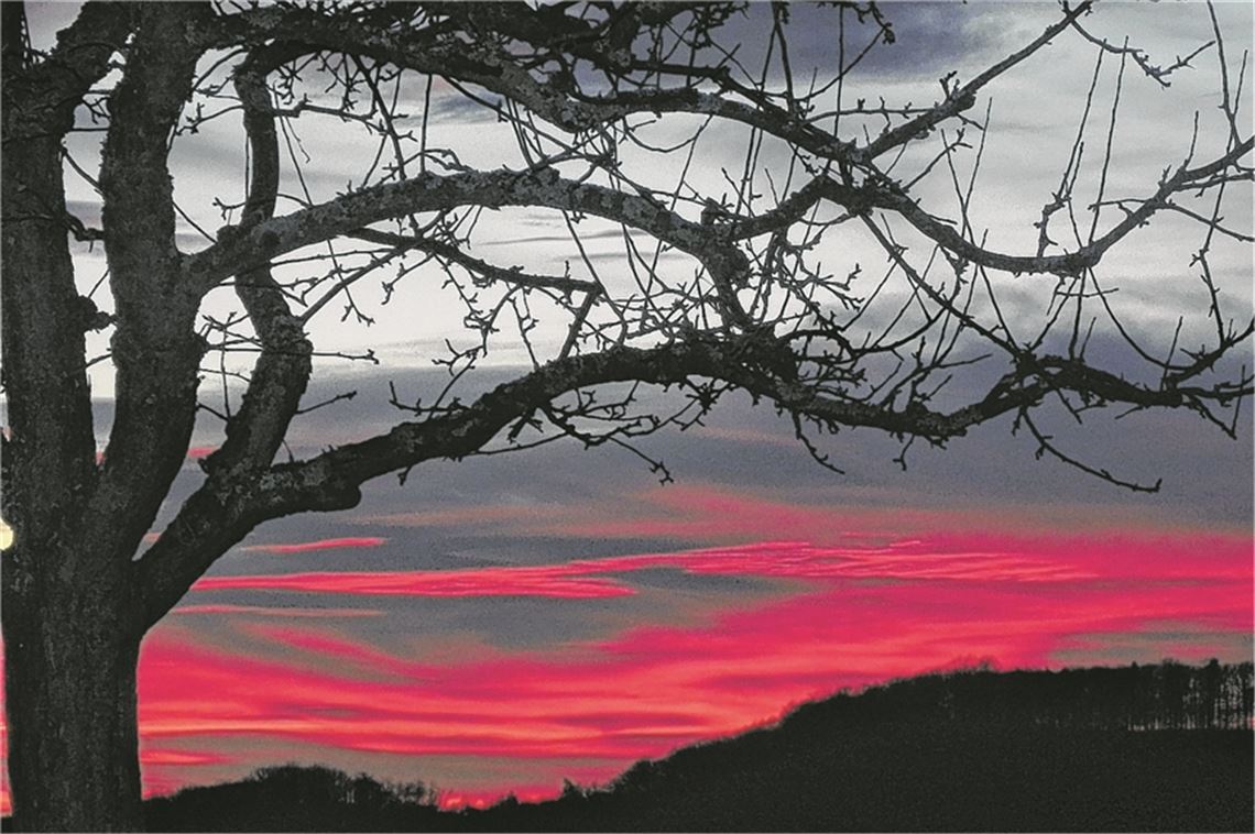 Farbenspiel am Himmel. Karl-Heinz Straub, Diefenbach