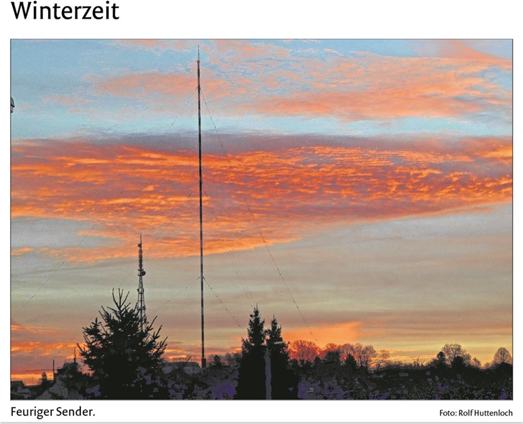Feuriger Sender (Foto: Rolf Huttenloch)