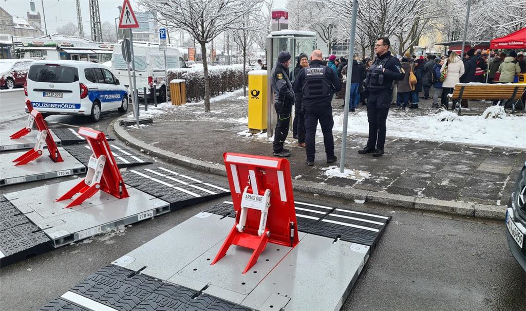 Schutz vor Anschlägen: Stadt Pforzheim setzt auf mobile Sperren