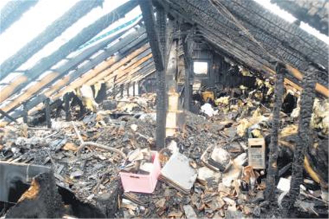 Bild der Verwüstung