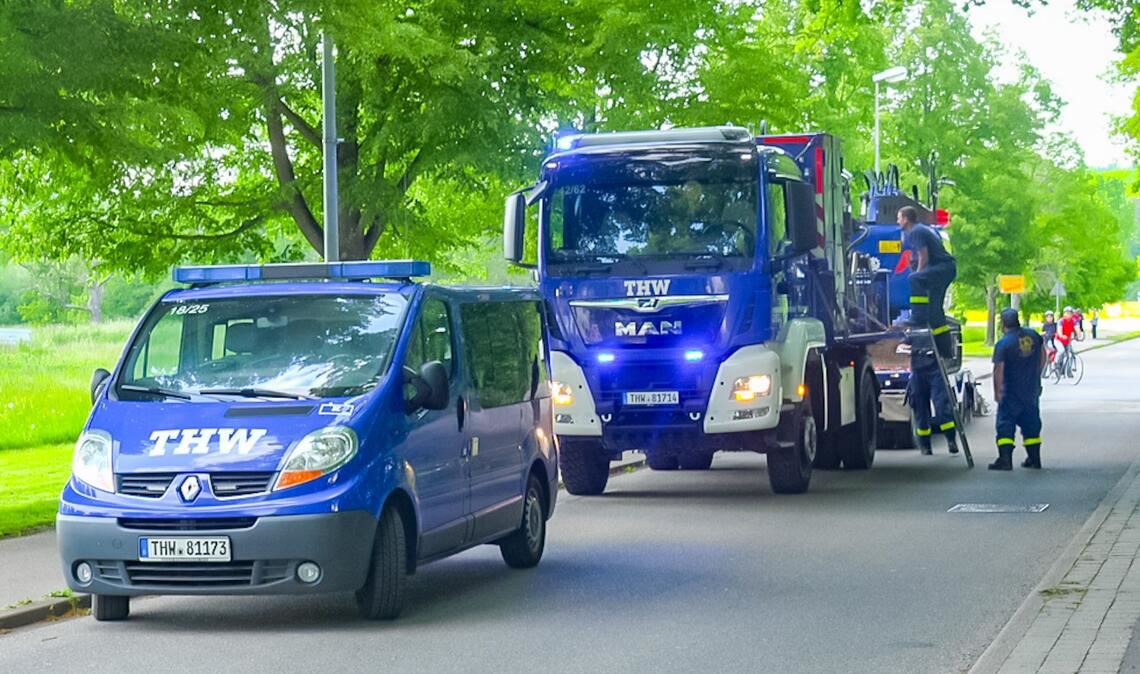 Nach Brandeinsatz: THW lobt Zusammenarbeit in Ötisheim