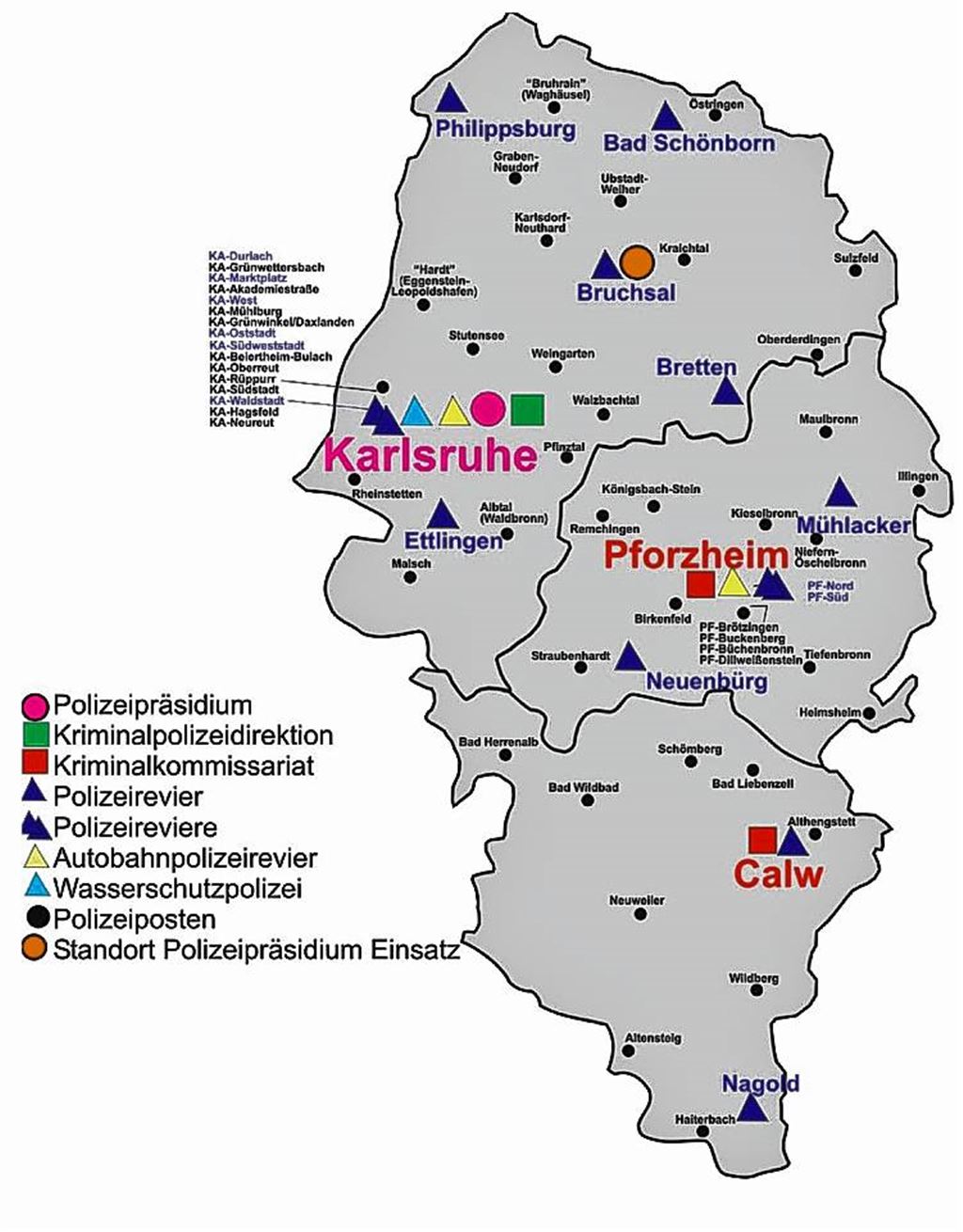 Region verliert ihre Polizeizentrale