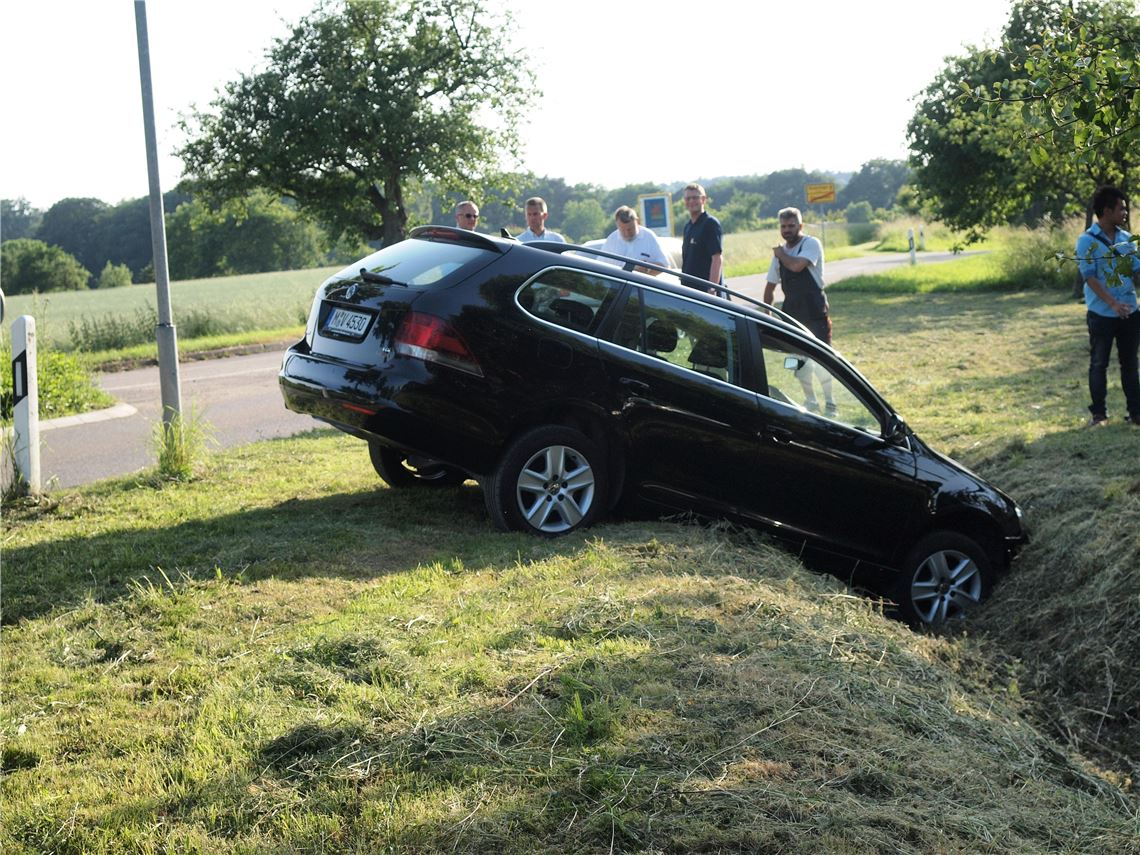 Verkehrsunfall mit Schwerverletztem. (Foto: Appich)