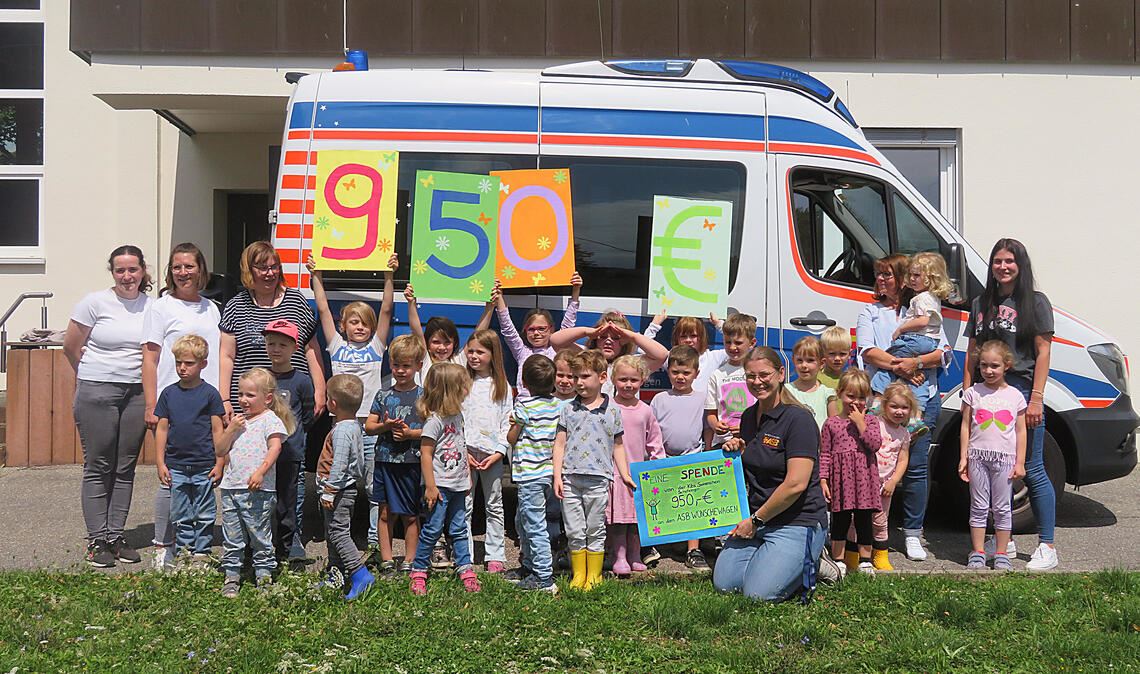 Kita spendet für Wünschewagen