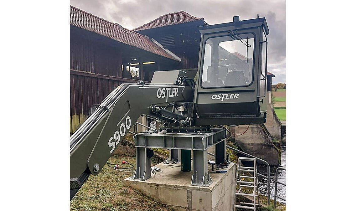 Neuer Ladekran an der Enz steht