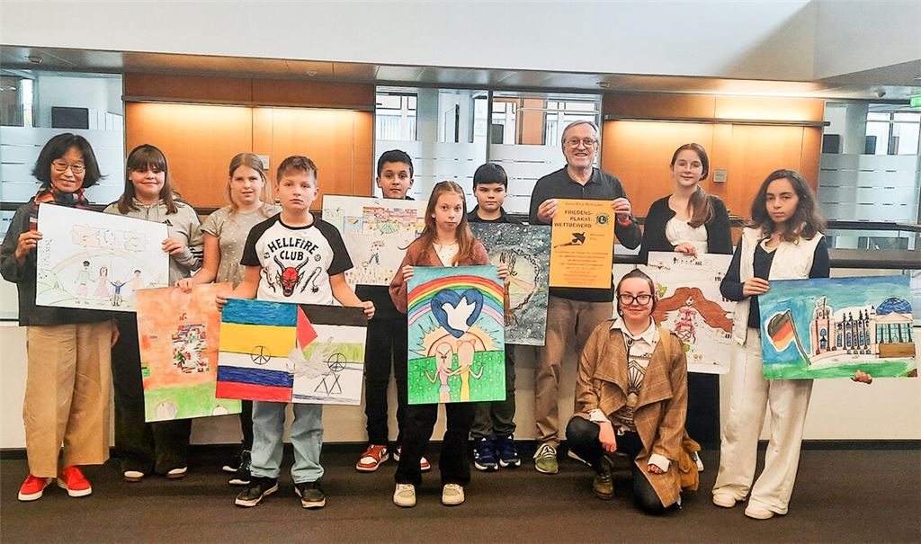 Wunsch nach Frieden ins Bild gesetzt